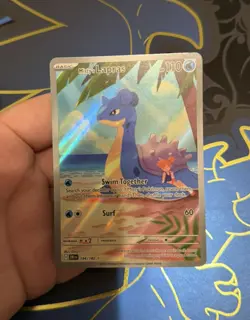 Pokemon TCG Misty's Lapras Destined Rivals Illustration Rare Card 194/182 - Image 1