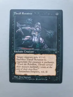 Thrull Retainer, MTG Fallen Empires (1994) Uncommon Black Enchantment NM - Image 1