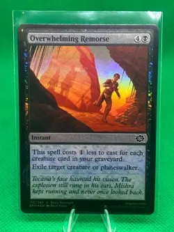 MTG Overwhelming Remorse The Brothers' War 110/287 Foil Common - Image 1