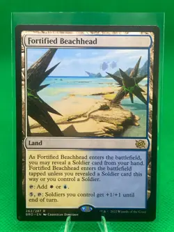 MTG Fortified Beachhead The Brothers' War 262/287 Regular Rare - Image 1