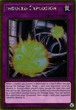 Induced Explosion - MVP1-ENG09 - Gold Rare - Unlimited Edition Near Mint Yugioh! - Image 1