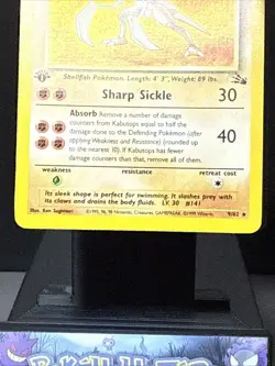 Pokemon Card Kabutops 9/62 1st Edition Fossil Set Holo Rare WOTC Near Mint - Image 3