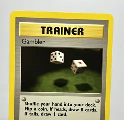 Gambler 60/62 (LP) 1st Edition Common Fossil Set 1996 WOTC Pokemon Card - Image 3