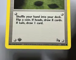Gambler 60/62 (LP) 1st Edition Common Fossil Set 1996 WOTC Pokemon Card - Image 4