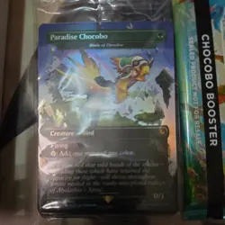 1x Paradise Chocobo Borderless Foil Promo NM Final Fantasy MTG x1 - Image 1