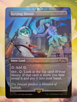 MTG - Scrying Sheets - Rainbow Foil - Hatsune Miku Secret Lair - Magic - Image 2