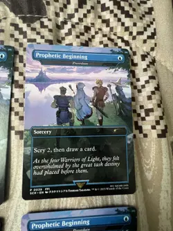 Preordain Final Fantasy MTG Full Art Prophetic Beginning Promo Playset Of 4 - Image 5