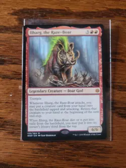 MTG Ilharg, the Raze-Boar War of the Spark 133/264 Regular Mythic - Image 1