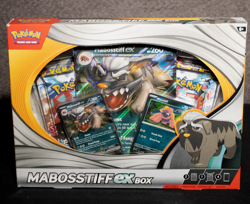 POKEMON TCG MABOSSTIFF ex BOX - Factory SEALED - 4 Booster PACKS & PROMOS - Image 1