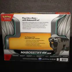 POKEMON TCG MABOSSTIFF ex BOX - Factory SEALED - 4 Booster PACKS & PROMOS - Image 3