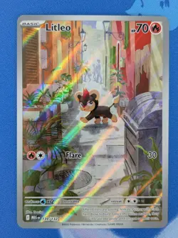 Litleo 139/132 - Illustration Rare - Mega Evolution - Pokemon TCG Card NM+ - Image 1