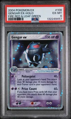 Gengar ex ⭐ 108/112 FireRed & LeafGreen Pokemon Holo Vintage PSA 6 JUST GRADED - Image 1