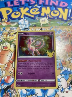 Mew 011/025 Celebrations Holo Rare Pokemon TCG NM - Image 1