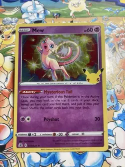 Mew 011/025 Celebrations Holo Rare Pokemon TCG NM - Image 2