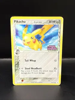 Pokemon Pikachu 79/110 Reverse Holo Rare EX Holon Phantoms 2006 - Image 3