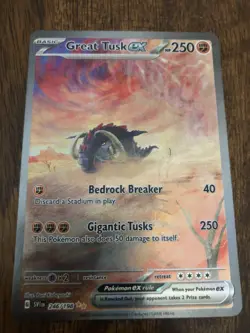 Pokemon TCG Great Tusk ex 246/198 SV01 Scarlet/Violet Special Illustration Rare - Image 1