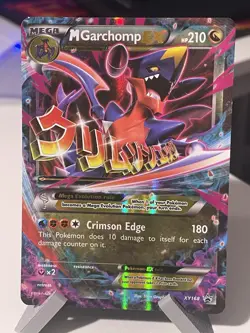 Pokemon M Garchomp EX Black Star Promos Holo Card XY168 - Image 1