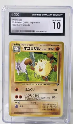 Pokemon, Primeape, Southern Islands, 18/18, 2001 Pokemon Card,CGC 10 GEM MINT - Image 1