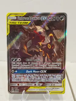 Pokemon SM241 Umbreon & Darkrai GX Tag Team Black Star Promo NM - Image 1