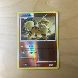 GROWLITHE 89/132 POKEMON CARD (SECRET WONDERS SET) REVERSE HOLO - Image 1