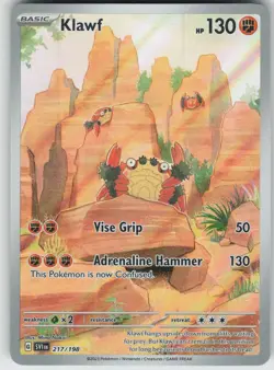 Pokemon Klawf - 217/198 SV01: Scarlet & Violet Base Set Illustration Rare NM - Image 1