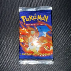 1999 Pokemon Base Set Unlimited Booster Pack Charizard WOTC Factory Sealed - Image 1