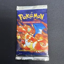 1999 Pokemon Base Set Unlimited Booster Pack Charizard WOTC Factory Sealed - Image 2