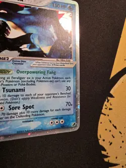 Pokemon - Feraligatr ex 103/115 Ultra-rare Ex Unseen Forces - Exc - Image 2