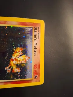 Blaine's Moltres 1/132 Gym Heroes Unlimited Holo Rare Vintage WOTC Pokemon TCG - Image 2