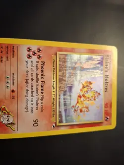 Blaine's Moltres 1/132 Gym Heroes Unlimited Holo Rare Vintage WOTC Pokemon TCG - Image 5