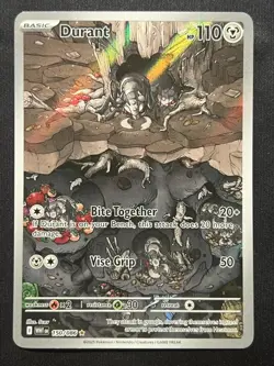 2025 POKEMON WHT EN-WHITE FLARE ILLUSTRATION RARE 150/086 DURANT NEAR MINT/NM - Image 1