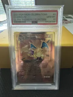 ??2021 Pokemon Celebrations UPC Ultra Premium CHARIZARD #4 PSA 10?? - Image 2