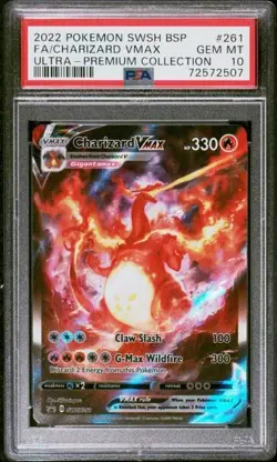 Charizard VMAX Alt Art Promo PSA 10 Pokemon Charizard UPC SWSH 261 - Image 1