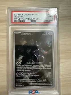 2023 POKEMON SVP EN-SV BLACK STAR PROMO 151 ULTRA-PREM COLLECTION MEWTWO PSA 9 - Image 1
