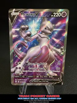 Mewtwo V SWSH229, Black Star Promo, Pokemon, LP - Image 1