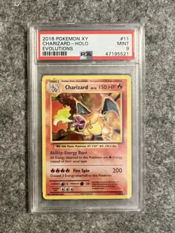 2016 Pokemon XY Evolutions Holo Charizard #11 PSA 9 MINT - Image 1