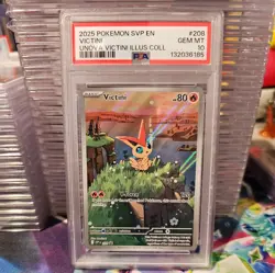2025 POKEMON SVP PROMO UNOVA VICTINI ILLUSTRATION COLLECTION #208 VICTINI PSA 10 - Image 1