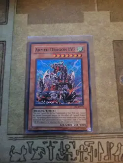 YUGIOH ARMED DRAGON LV7 DP2-EN012 SUPER UNLIMITED ED LP/MP - Image 1