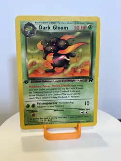 Dark Gloom 36/82 Team Rocket Regular Near Mint 1st Edition With Card Sleeve - Image 1