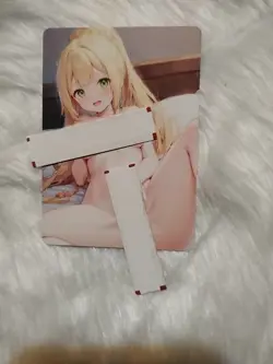 Lillie Trainer Goddess Anime Waifu Poke Double Sided Trading Card PEEKA BOO - Image 1