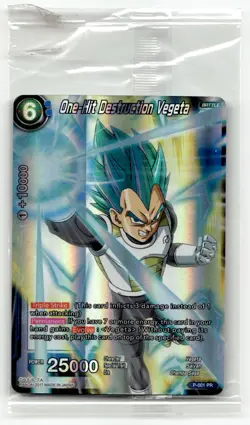One-Hit Destruction Vegeta P-001 Normal Promo Promotion Cards LP - Image 1
