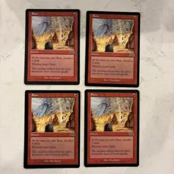 Magic the Gathering MTG Raze Play Set Of 4 Cards - Image 1