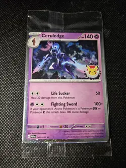 Ceruledge 040/091 - Pokemon Day 2024 Stamped Sealed Promo Card Pokemon- Mint - Image 1