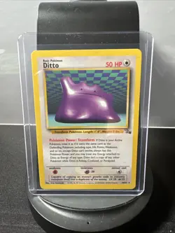Ditto 18/62 Fossil Non Holo NM Vintage Pokemon Cards WOTC Rare Pokemon TCG - Image 1