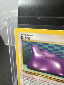 Ditto 18/62 Fossil Non Holo NM Vintage Pokemon Cards WOTC Rare Pokemon TCG - Image 2
