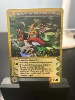 CHAOTIC ULTRA RARE HEADMASTER ANKHYJA MAX COURAGE CARD - Image 1