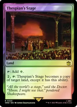 Thespian's Stage Foil Doctor Who Commander NM MTG - Image 1