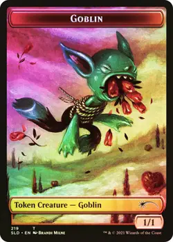 Magic The Gathering MTG GOBLIN FOIL TOKEN Secret Lair NM - Image 1