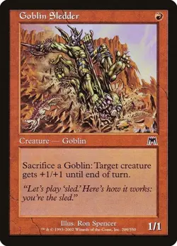 Magic The Gathering MTG GOBLIN SLEDDER Onslaught NM Near Mint - Image 1