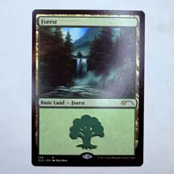 SLD Forest (109) (Bob Ross) Secret Lair Drop NonFoil MTG NM - Image 1
